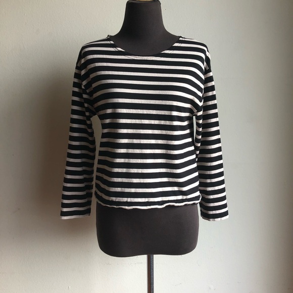 J. Crew Tops - J Crew sz XL striped crop top